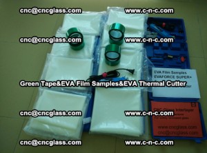 PET GREEN TAPE, EVAFORCE FILM SAMPLES, EVA THERMAL CUTTER (6)