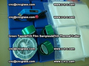 PET GREEN TAPE, EVAFORCE FILM SAMPLES, EVA THERMAL CUTTER (60)