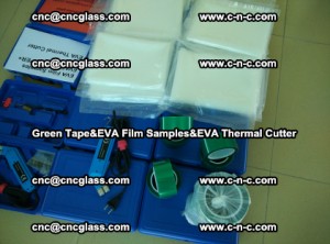 PET GREEN TAPE, EVAFORCE FILM SAMPLES, EVA THERMAL CUTTER (70)