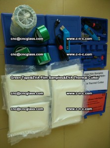 PET GREEN TAPE, EVAFORCE FILM SAMPLES, EVA THERMAL CUTTER (91)